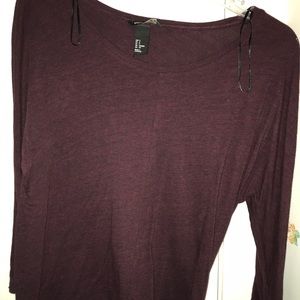 H&M Basic Maroon Top